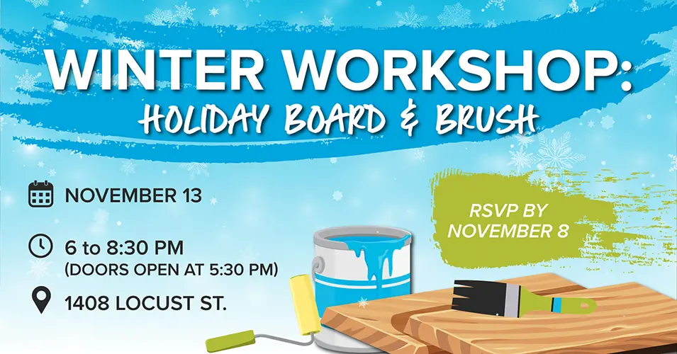 Winter Workshop: Holiday Board & Brush